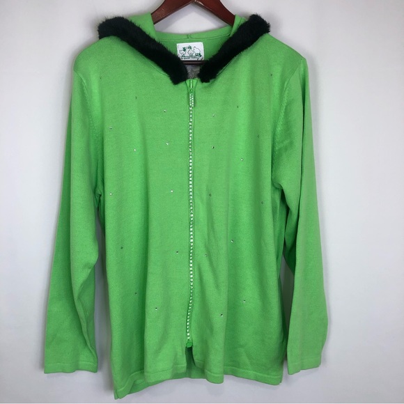 The Quacker Factory Y2K Cardigan Bling Colorful Unique Fashion Hoodie Y2K Funky - Picture 10 of 10